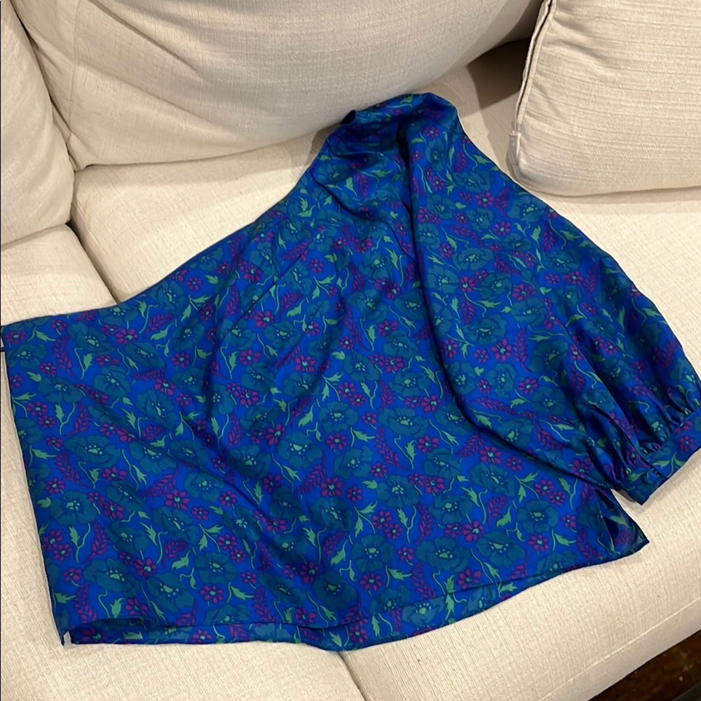 Veronica Beard Lyric floral silk blouse NEW - Picture 5 of 5